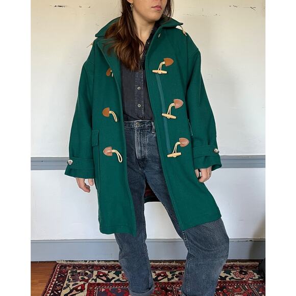 1980s Woolrich Green Women's Jacket - Size Large (14-16) - Picture 1 of 7